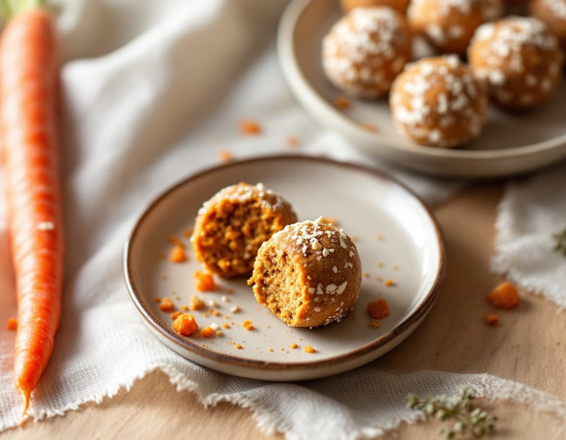 Almost-Raw Carrot Cake Bliss Balls
