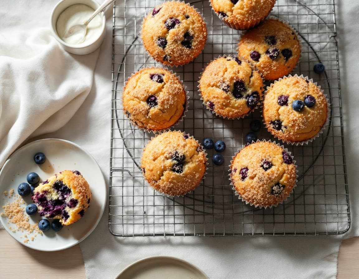 Bakery-Style Blueberry Muffins