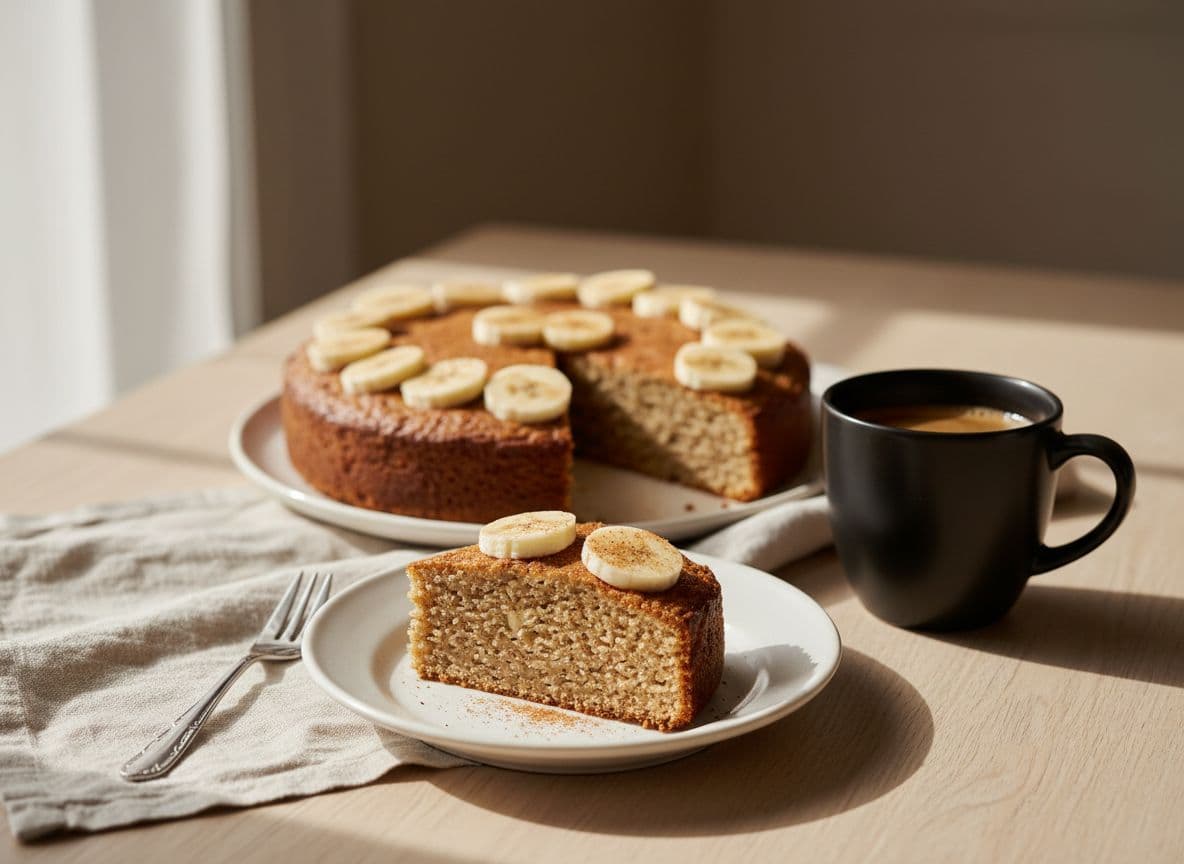 Banana cake with almond meal