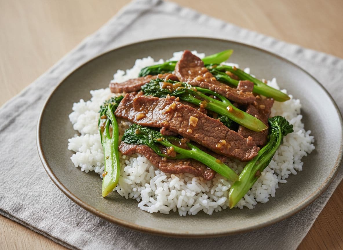 Beef with Chinese Broccoli