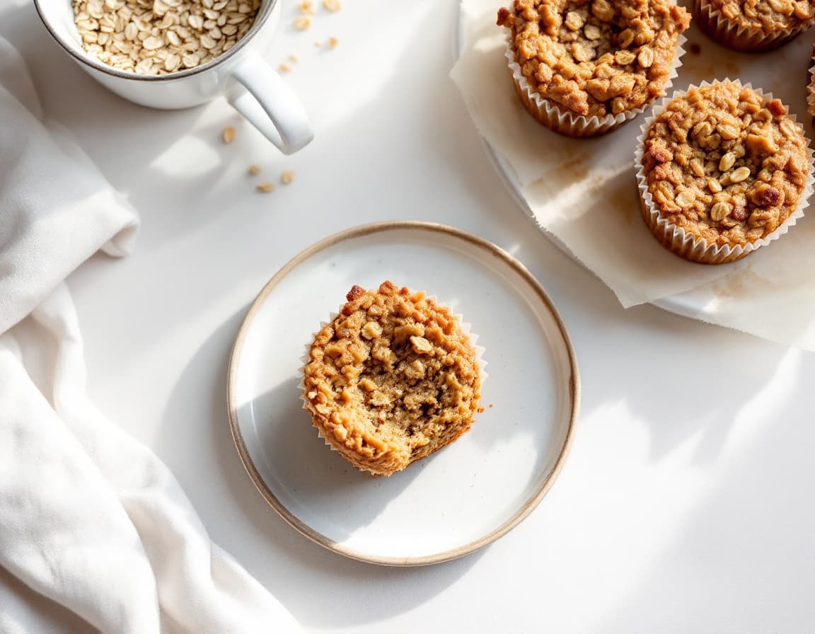 Breakfast Oatmeal Cupcakes To Go