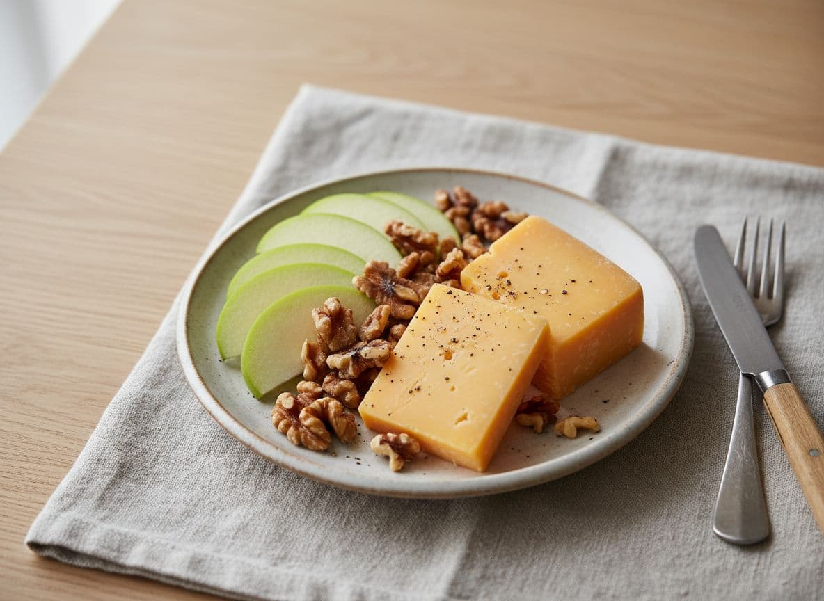 Cheddar, Apple and Walnuts