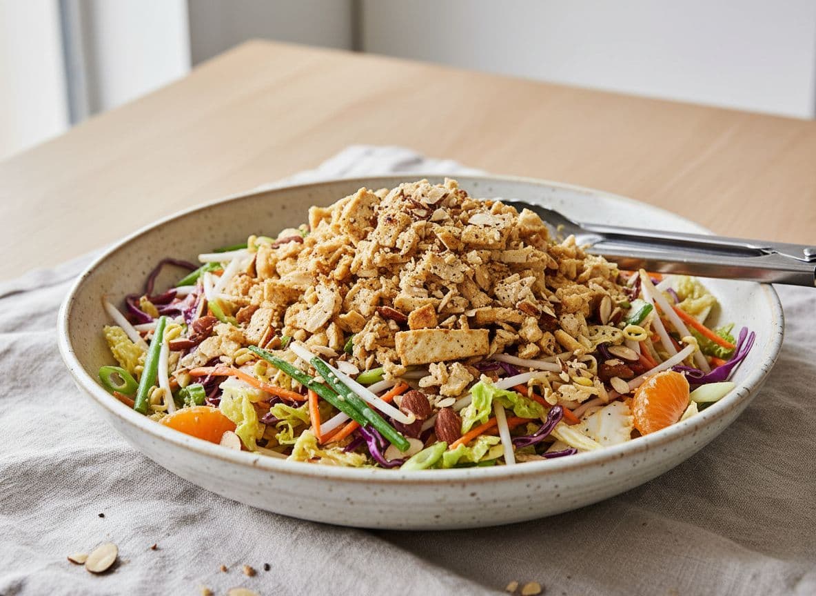 Chinese No-Chicken Salad with Sesame Vinaigrette
