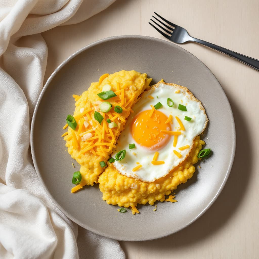 Cuscuz with Egg & Cheese