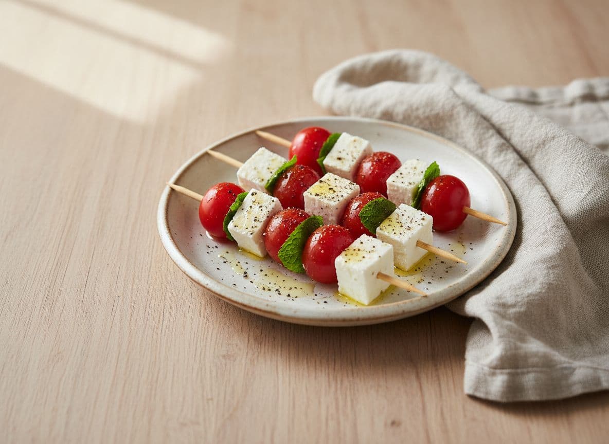 Fetta and Cherry Tomato Skewers