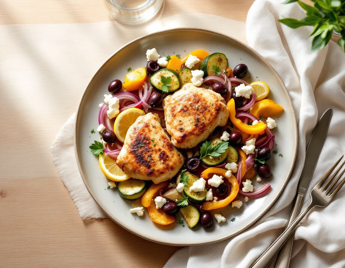 Greek Sheet Pan Chicken Dinner