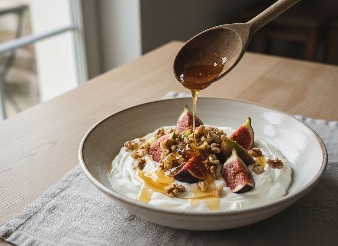 Greek Yoghurt Bowl with Honey, Walnuts & Figs