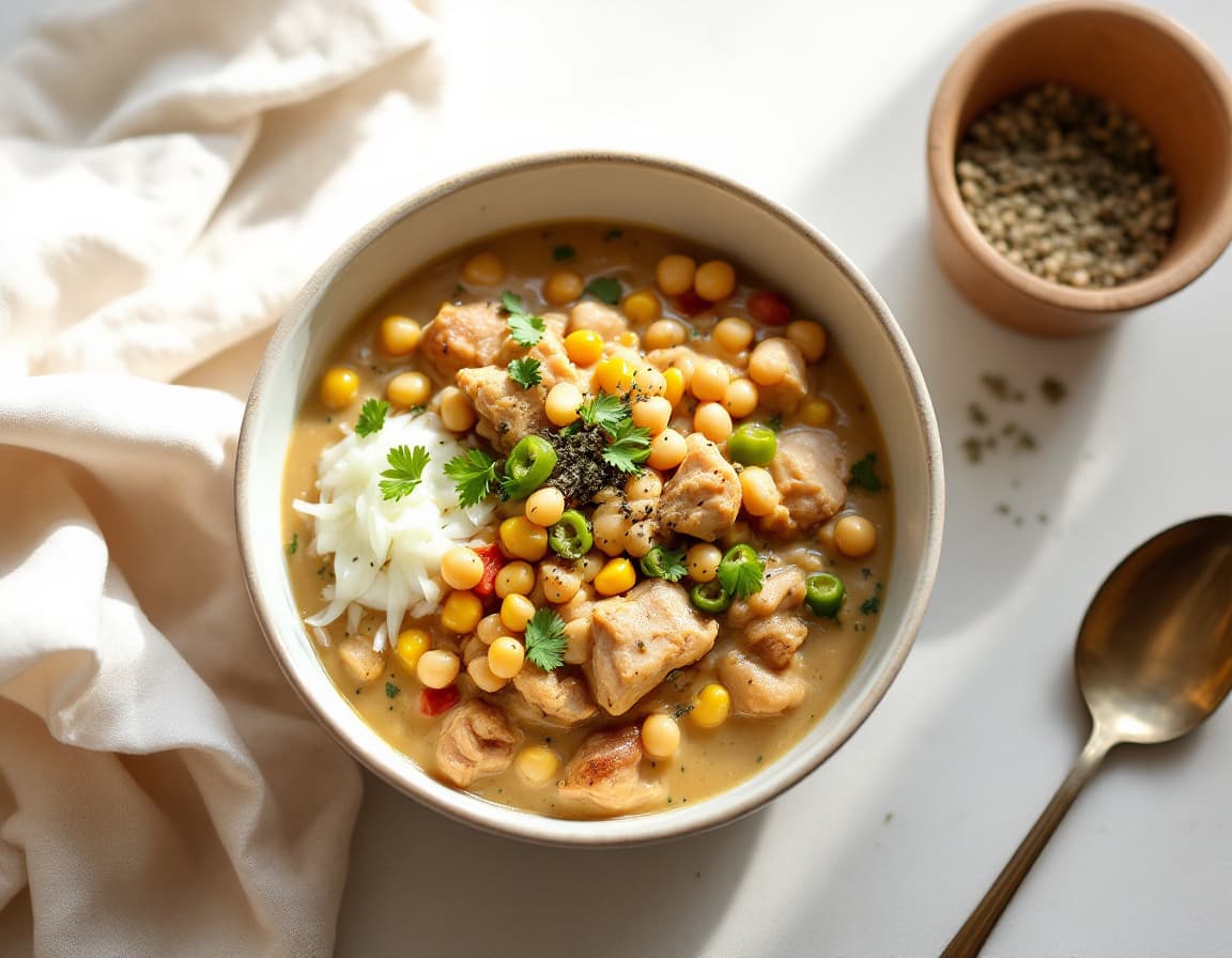 Healthy White Chicken Chili