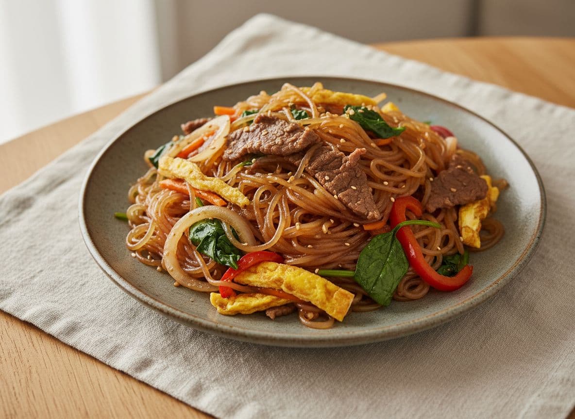 Japchae with Beef and Vegetables