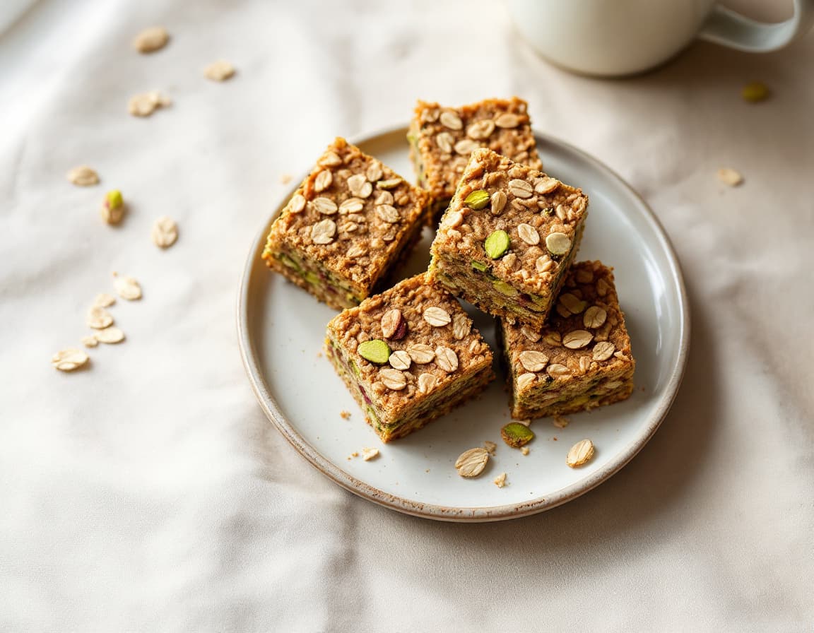 Pistachio Oat Bars