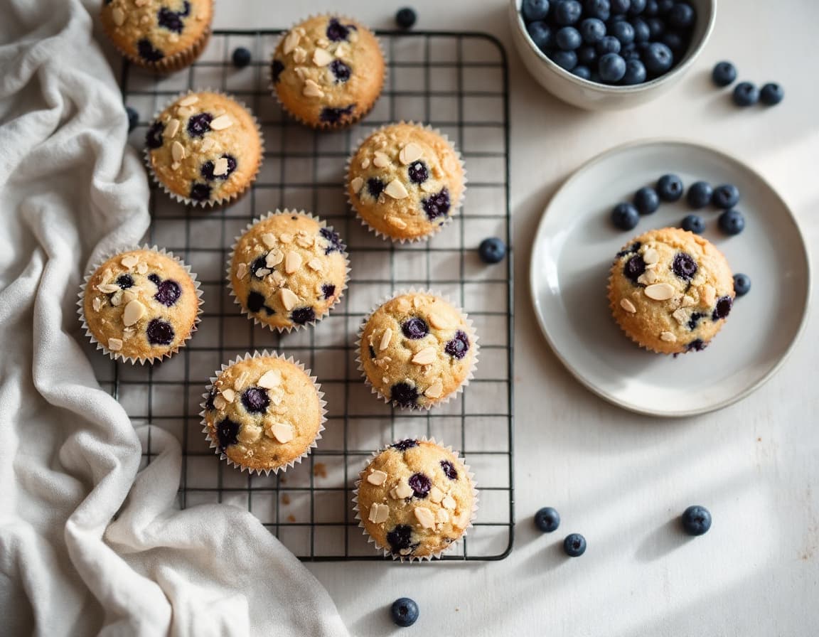 Keto Blueberry Muffins (Almond Flour)