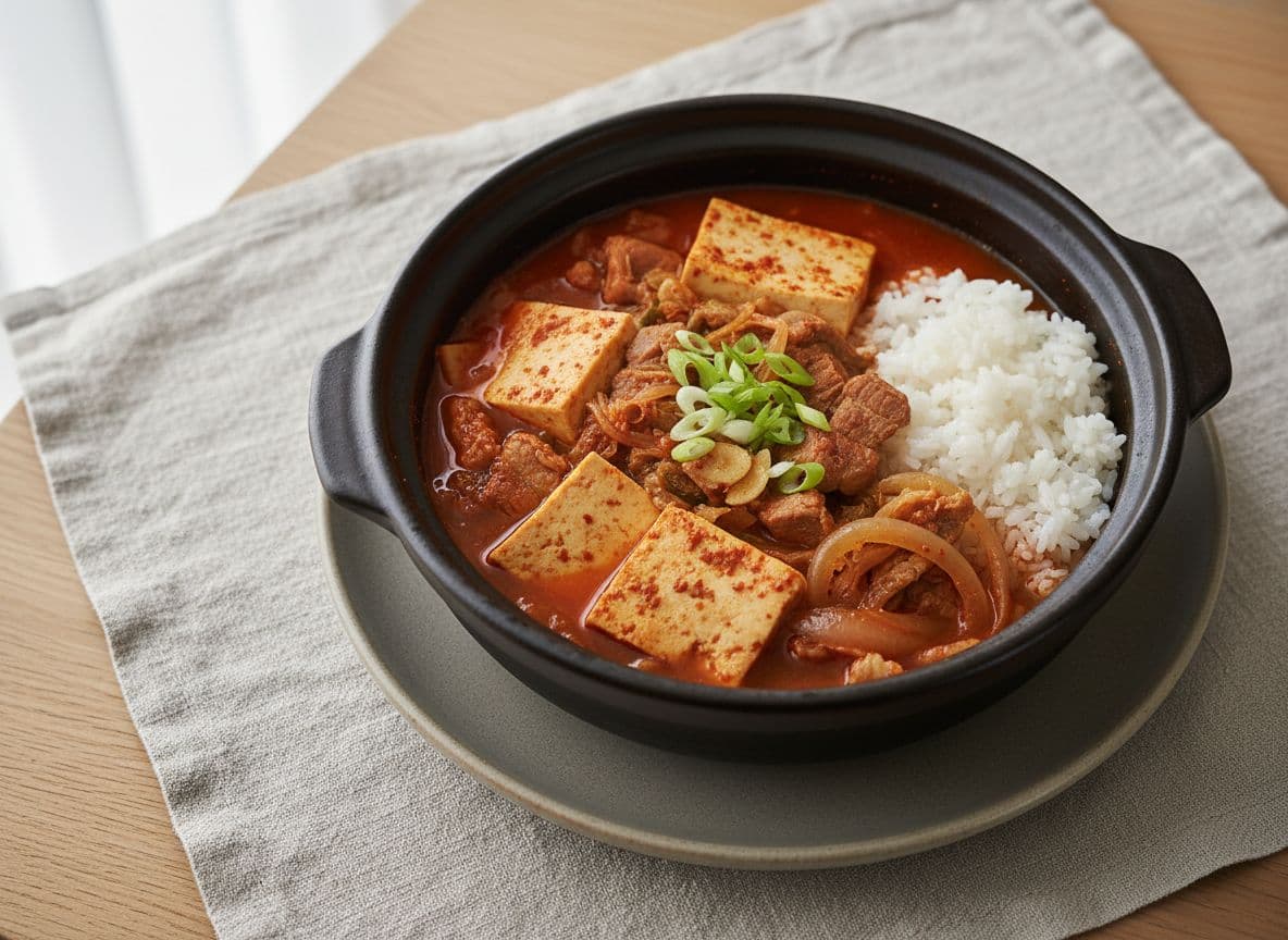 Kimchi Jjigae with Pork and Tofu