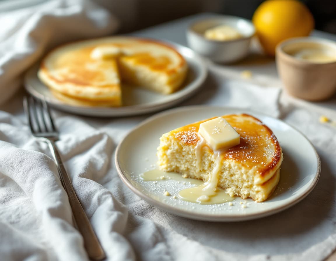 Lemon Ricotta Protein Pancakes