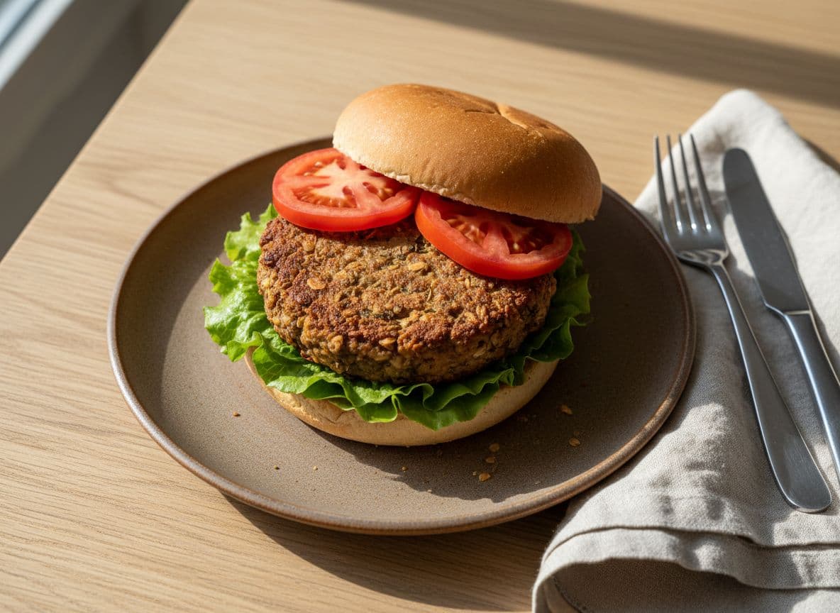 Lentil and Oat Burgers