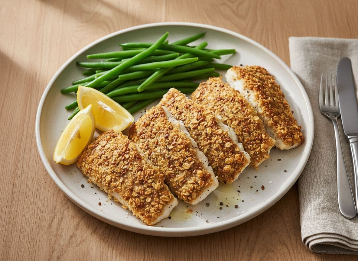 Linseed and Oat Crusted Fish