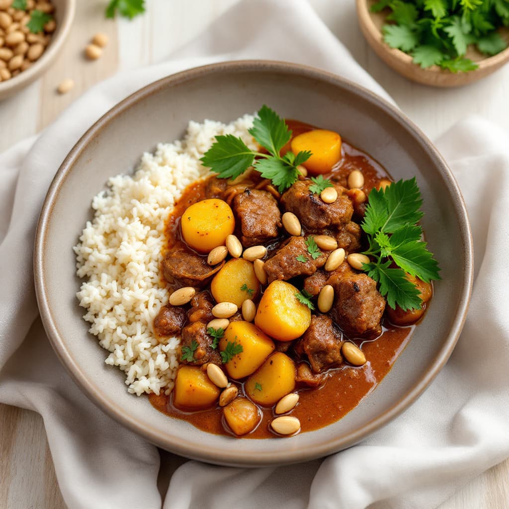 Massaman Beef Curry with Potato and Peanuts