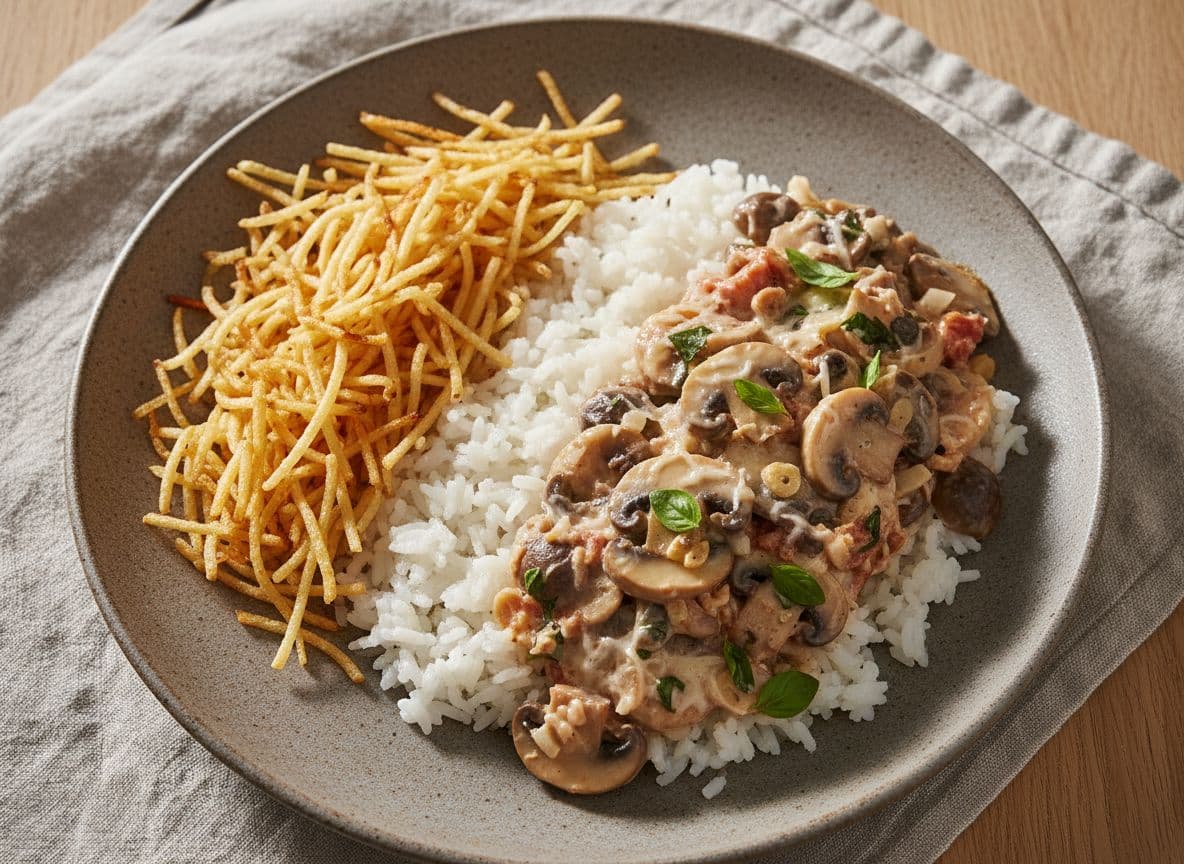 Mushroom Stroganoff (Vegetarian)