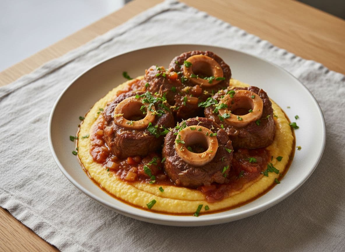 Osso Buco with Gremolata and Soft Polenta