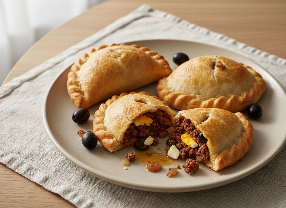 Peruvian Beef Empanadas with Cumin and Olive
