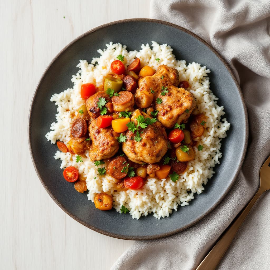 Poulet Basquaise with Rice