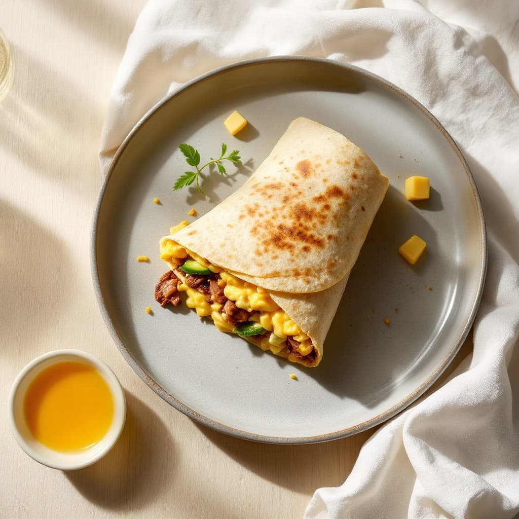 Pulled Pork Breakfast Burrito