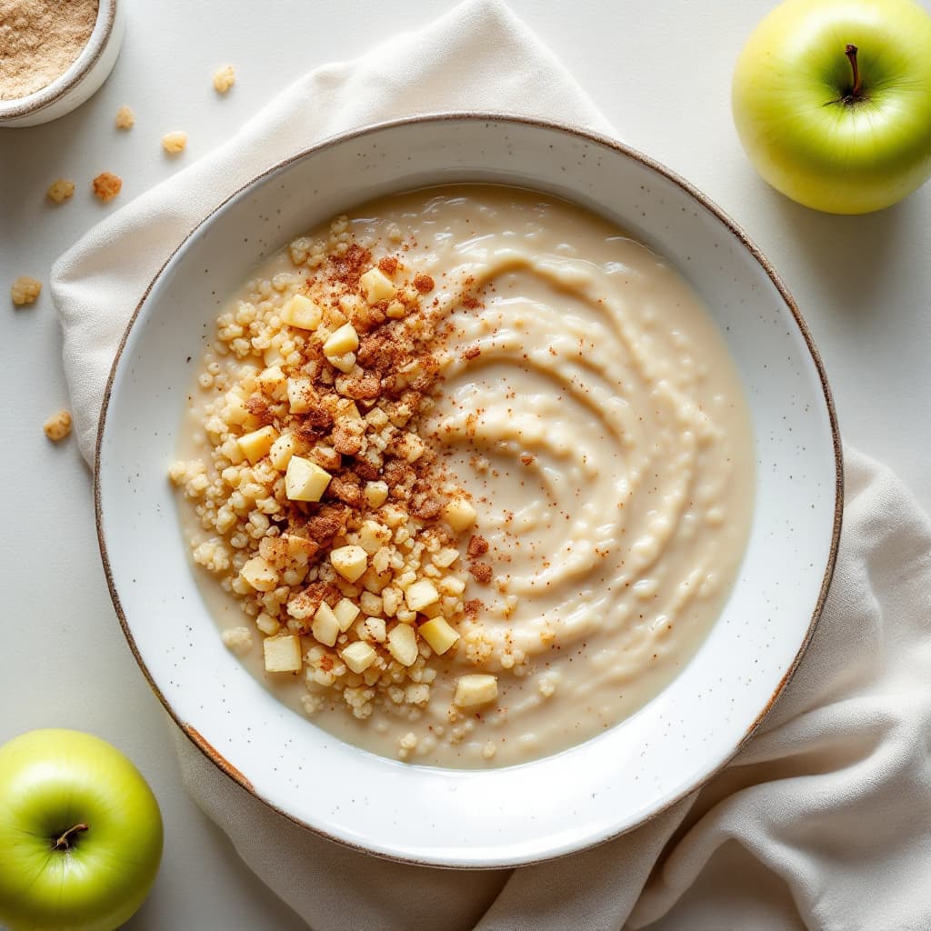 Quinua con Leche, Canela y Manzana (Peruvian Quinoa Porridge)