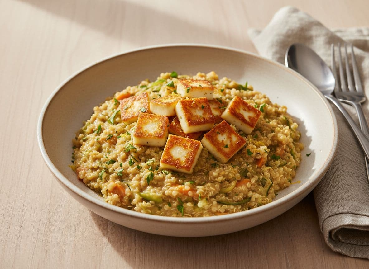 Risoto de Quinoa (Quinoa Risotto with Carrot and Zucchini)