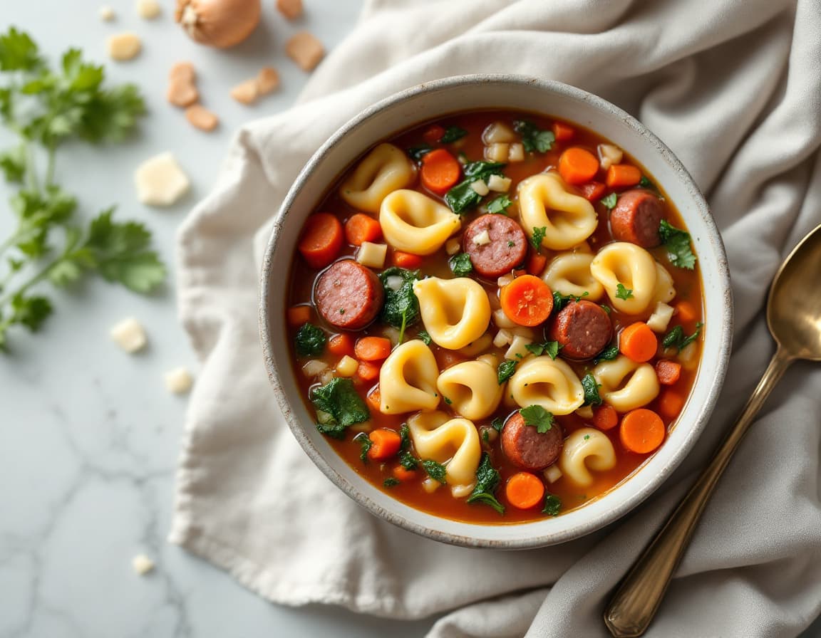 Sausage Tortellini Soup