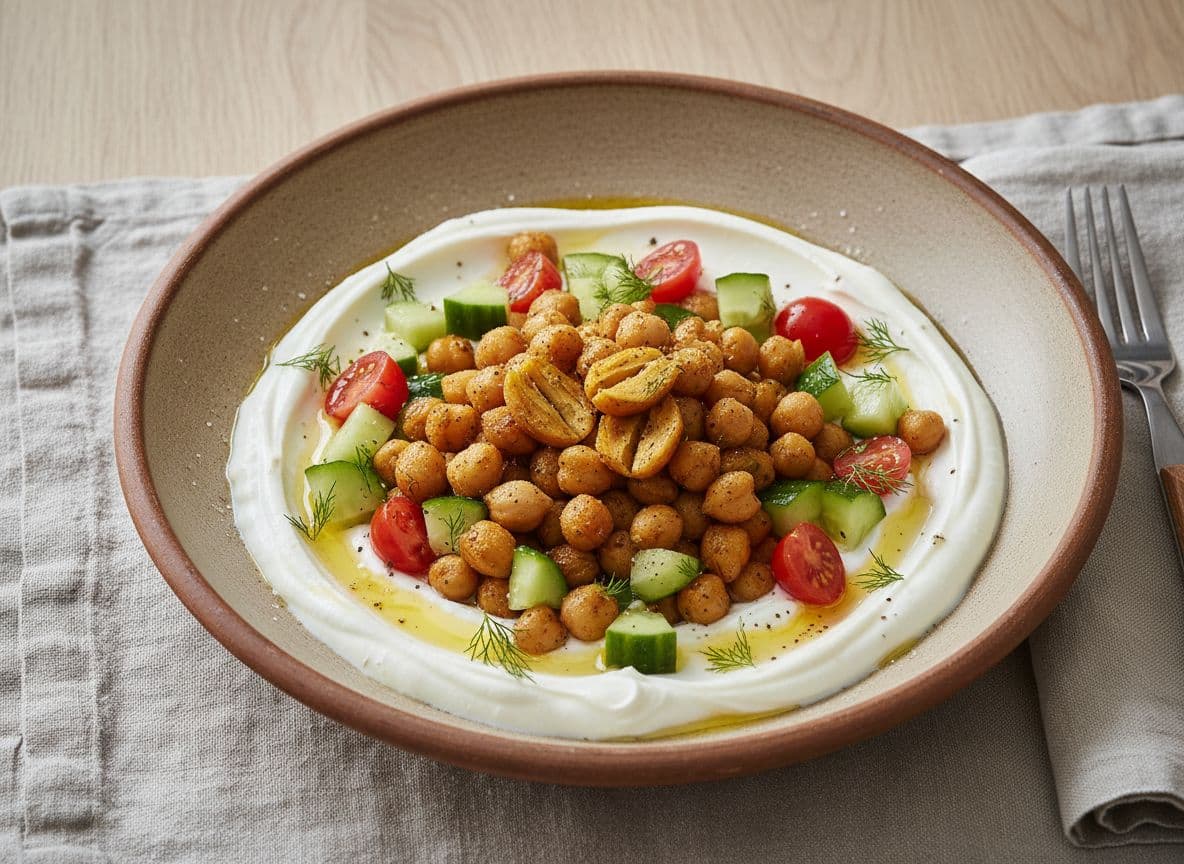 Savoury Greek Yoghurt Bowl with Chickpeas
