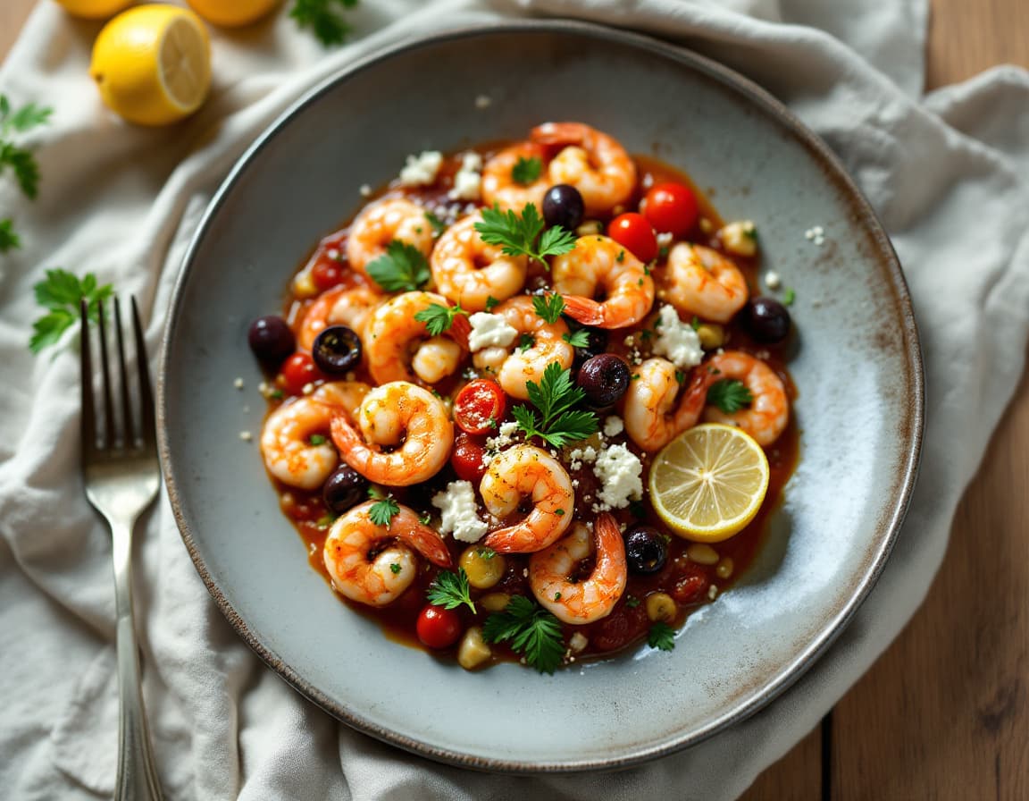 Shrimp Saganaki