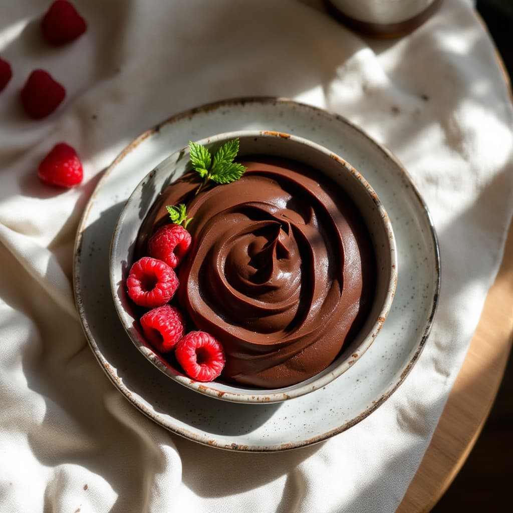 Silken Tofu Dark Chocolate Mousse