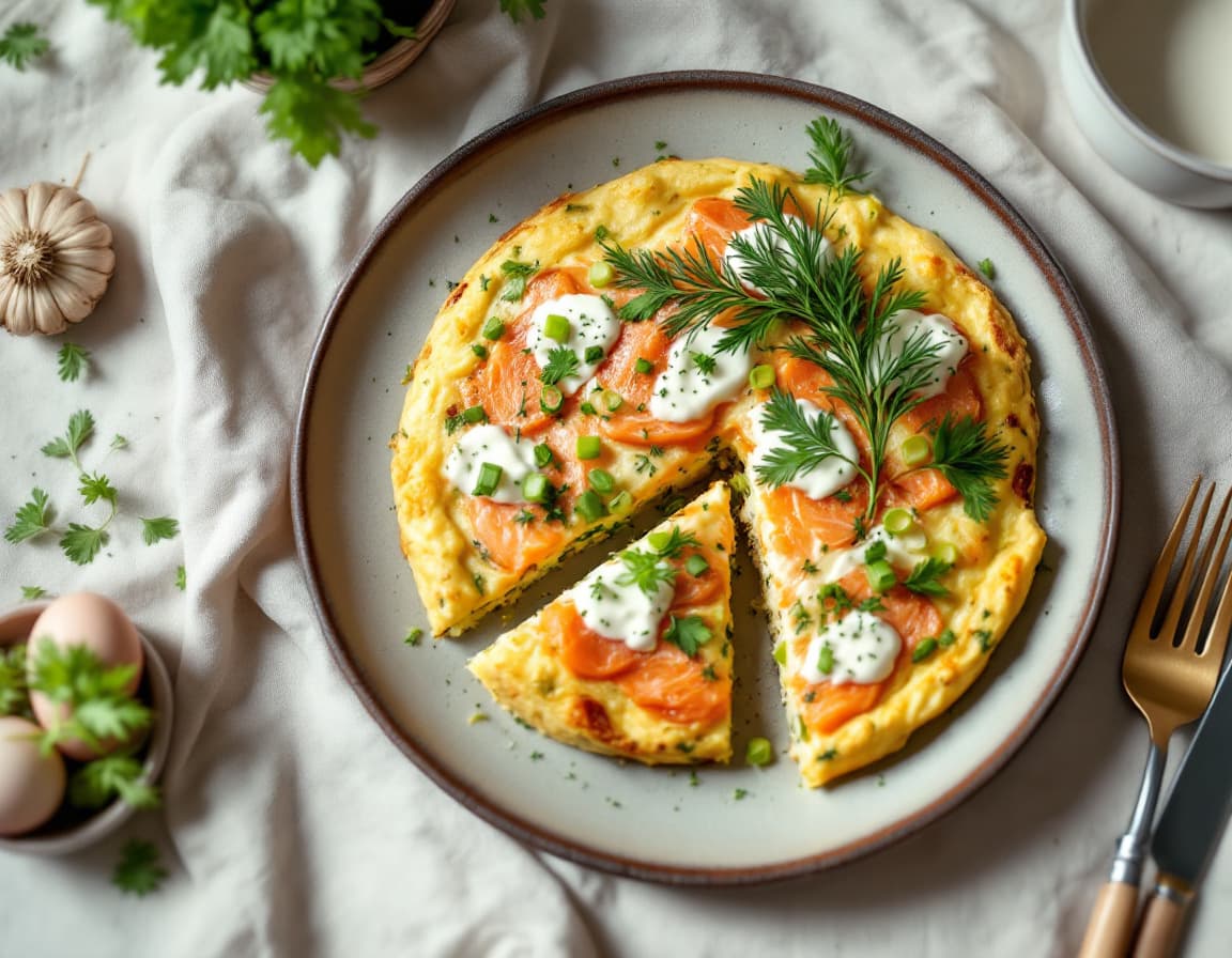 Smoked Salmon Frittata