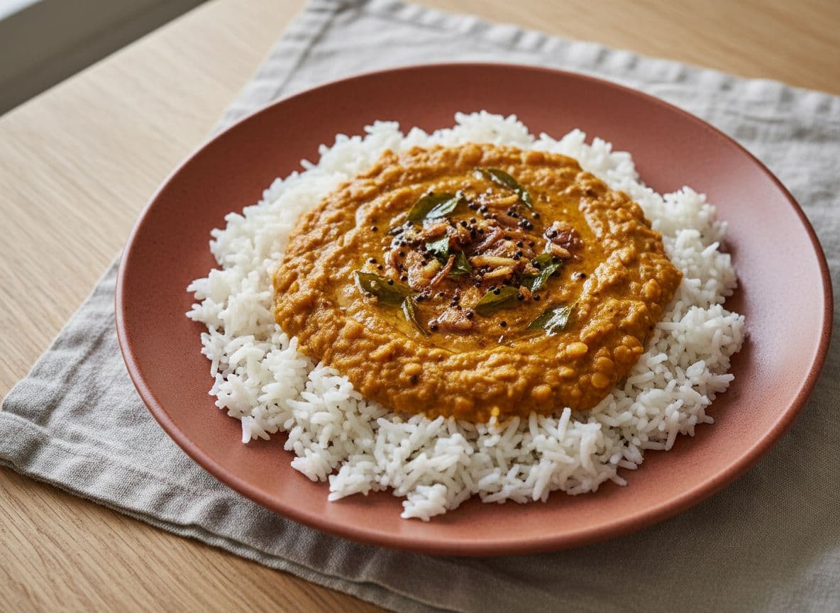 Sri Lankan Red Dhal Curry with Coconut and Roasted Spices