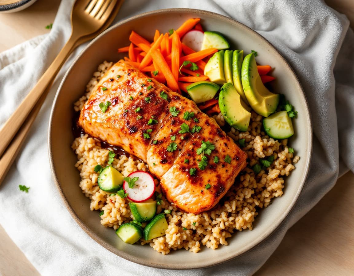 Teriyaki Salmon Bowl