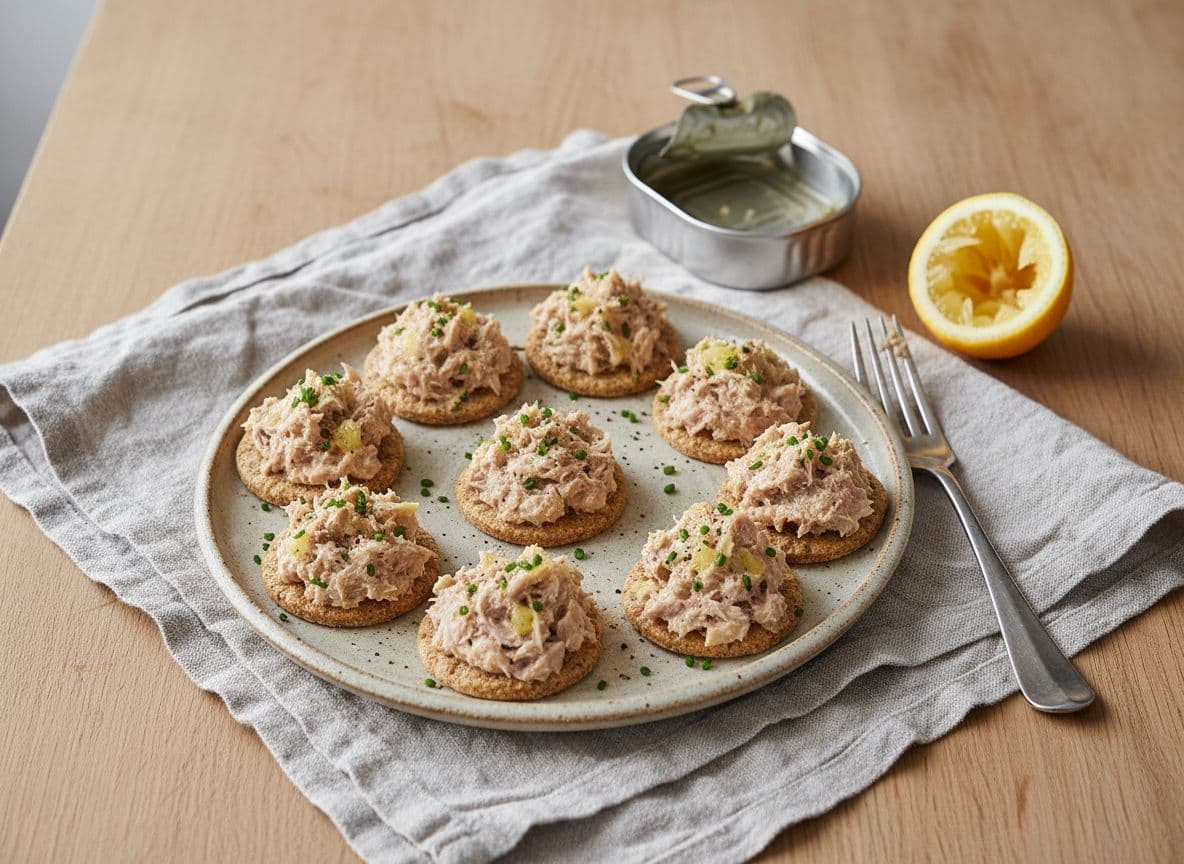 Tinned Tuna on Crackers