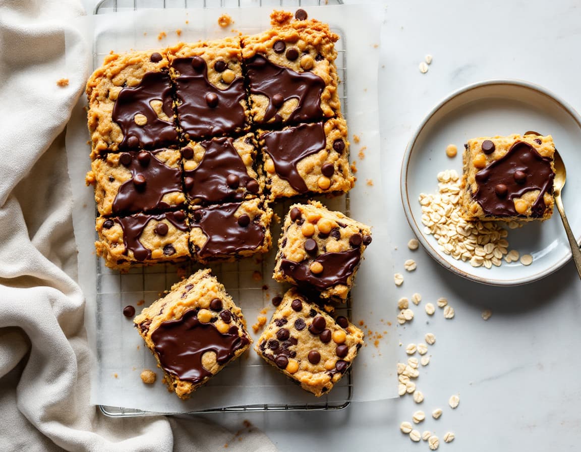 Unbaked Cookie Dough Bars
